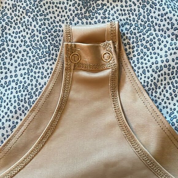 Sincerely Jules for Bandier Women's Tan and Black Bodysuit size small - Picture 5 of 7